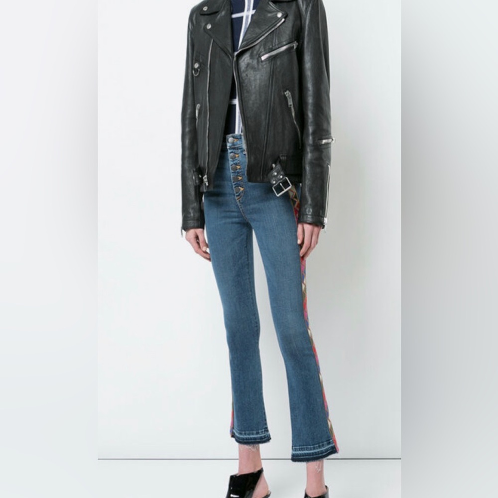 Veronica Beard Carolyn Tuxedo 10” Baby Bootcut Jeans